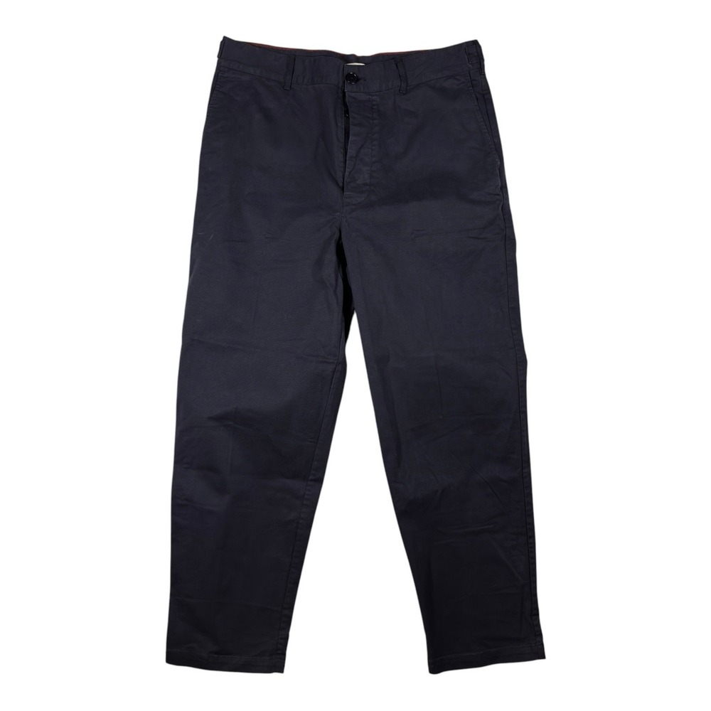 Alex Mill Navy Blue Utility Casual Pants Womens 14 Straight Leg Crop Chino